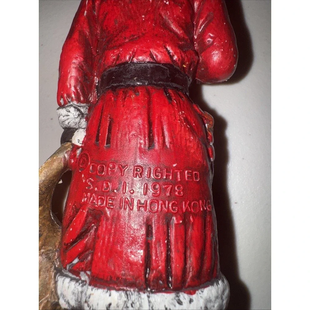 Vintage‎ 1978 Santa Claus Hong Kong Ornament 8